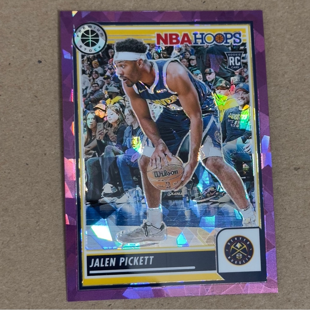 2023-24 Panini NBA HOOPS Premium Stock Jalen Pickett #179 purple Prizm / 149
